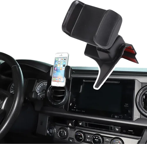 Miniatura 16 de Lcojicep Soporte de teléfono para consola central de automóvil compatible con Toyot@Tacoma 2016-2022, control central, navegación, lado izquierdo