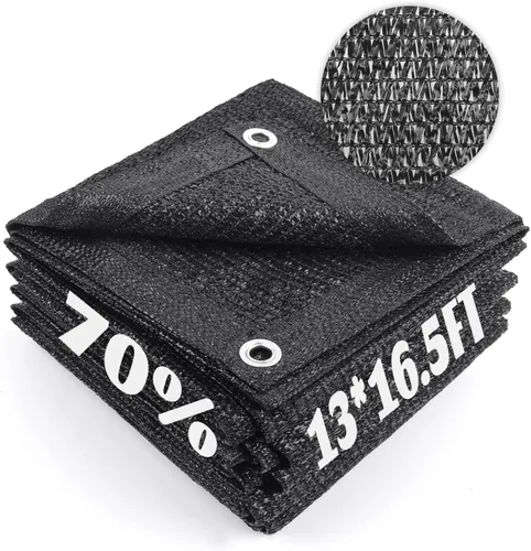 Miniatura 21 de Cool Area Lona de malla con ojales para cubierta de plantas, toldo de patio de 10 x 20 pies, para jardín, pérgola, invernadero, coche, granero, 55%