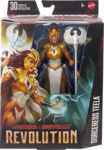 Miniatura 2 de Masters of the Universe: Revolution Masterverse Figura de acción y accesorios, Sorceress Teela Deluxe MOTU coleccionable con 30 articulaciones, 7
