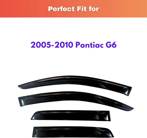 Miniatura 85 de KPY Visor de ventana compatible con Kia Soul 2009-2013, Protector contra lluvia de 4 unidades, deflectores de ventilación de ventana lateral