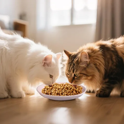 Miniatura 7 de Paquete de 8 tazones de cerámica para comida de gato, cuencos coloridos para gatos aptos para bigotes, platos anchos poco profundos de 5.9