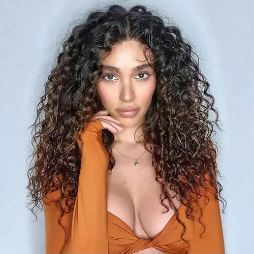 Miniatura 23 de Unionbeauty - Paquete de 8 mechones rizados con ganchillo GoGo, rizos de agua para mujer negra, rizos de playa, extensiones de cabello rizado 1b#