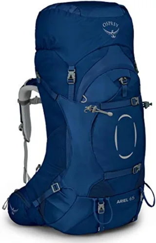 Miniatura 2 de Osprey Ariel 65L Mochila de senderismo para mujer, Azul Cerámico, WXS/S, Ajuste extendido Cerámica Azul - Ajuste Extendido