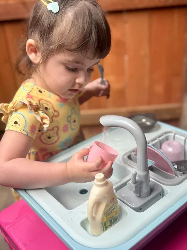 Miniatura 7 de Asweets Juguetes de fregadero de cocina que cambian de color, juguetes para fregadero para niños pequeños con agua corriente, juguetes de juego