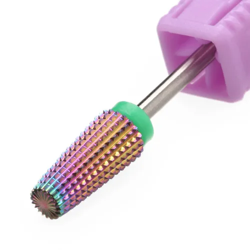 Miniatura 20 de Brocas para Taladro de Uñas 5 en 1, Rainow Rotación Bidireccional para Uso de Zurdos y Diestros, Eliminación Rápida de Acrílico o Gel Duro - Vástago