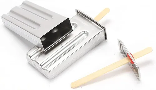 Miniatura 5 de Kit de moldes para paletas de hielo, soporte para palitos de paletas de hielo de acero inoxidable, molde independiente para palitos de helado