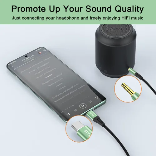 Miniatura 6 de Cable de audio USB C a 0.138 in, TRS de 1/8 pulgadas a USB tipo C Aux para altavoz estéreo de automóvil, cable auxiliar compatible con iPhone 15, 16