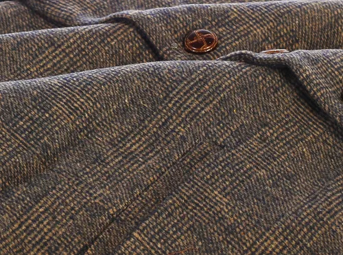 Miniatura 21 de Gioberti Chaleco de tweed formal de 6 botones para hombres