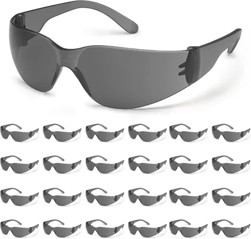 Miniatura 9 de ATERET 12 pares de gafas de seguridad, lente de policarbonato resistente a los arañazos ANSI Z87.1 resistente a los impactos Claro