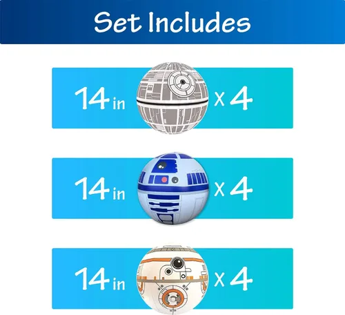 Miniatura 5 de Juego de 12 bolas inflables grandes de juego, bolas de 14 pulgadas, gran regalo de cumpleaños, decoración de fiesta, juego en interiores y exteriores