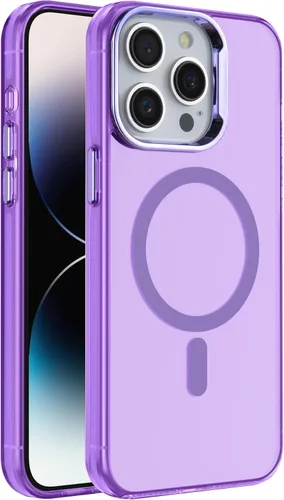 Miniatura 38 de S. Tedazo Funda magnética para iPhone 7/8 Plus (5.5 pulgadas) compatible con MagSafe, [no amarillenta] delgada, a prueba de golpes, funda para Negro