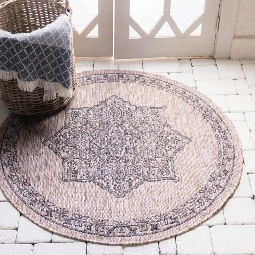 Miniatura 29 de Unique Loom Outdoor Traditional Collection - Alfombra de área antigua (4 pies 1 pulgada x 6 pies 1 pulgada, rectangular, beige y negro)
