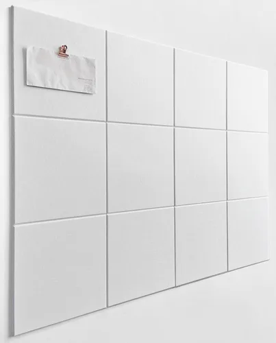 Miniatura 44 de Tabla de corcho alternativa de 24 x 36 pulgadas, paquete de 6 azulejos de pared de fieltro con pestañas adhesivas extraíbles seguras, tableros
