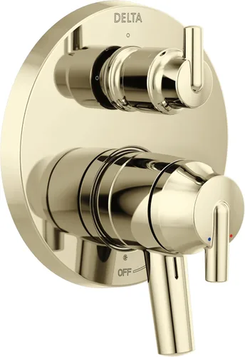Miniatura 10 de Delta Faucet Trinsic Serie 17 Kit de ajuste integrado de válvula desviadora de 3 ajustes, kit de moldura de válvula de desviación dorada, kit