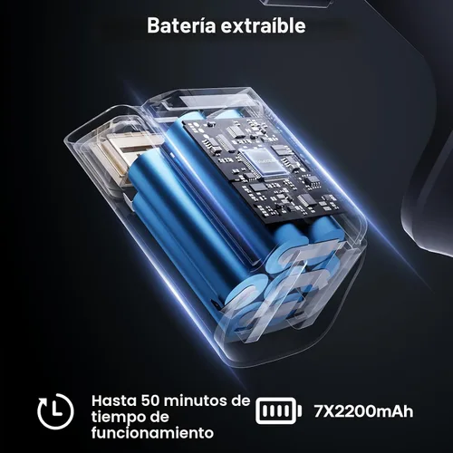 Miniatura 5 de Trucozie - Aspiradora inalámbrica, aspiradora ligera con soporte autónomo, palo aspiradora con tiempo de funcionamiento de 50 minutos, potente