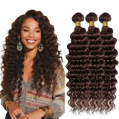 Miniatura 180 de Color 30 paquetes de cabello humano marrón onda del cuerpo paquetes 8 10 12 pulgadas brasileño virgen Remy extensiones de cabello humano doble trama