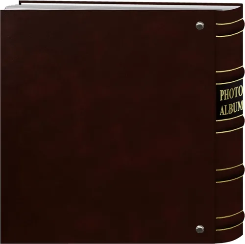 Miniatura 4 de Pioneer Photo Albums Álbum de fotos de 200 bolsillos encuadernado en anillo burdeos con detalles dorados para impresiones de 4 x 6 pulgadas