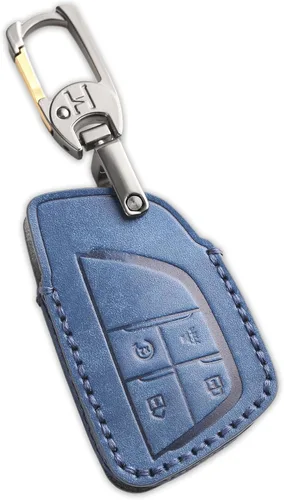 Miniatura 9 de Funda de llavero de cuero de 4 botones Hontumax para Chevy Tahoe Colorado Silverado Suburban Equinox Traverse, para GMC Yukon Sierra Acadia Canyon