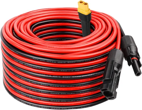 Miniatura 15 de MOOKEERF Cable de extensión solar a XT60 10AWG 20FT conector solar a XT60 Cable adaptador para panel solar a estación de energía portátil Generador