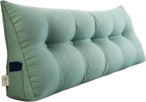 Miniatura 8 de Almohada triangular para cabecero individual, almohada de cama de cuña para respaldo, almohada de lectura, respaldo de posicionamiento de apoyo