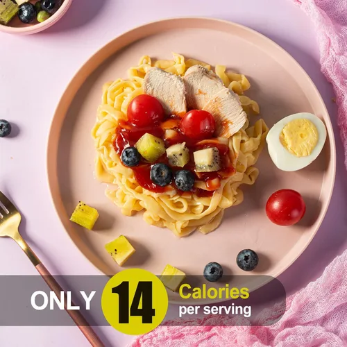 Miniatura 3 de Hethstia Konjac Fettuccine de fideos, pasta Shirataki baja en carbohidratos, apta para dieta keto y paleo, sin gluten, vegano, bajo en calorías