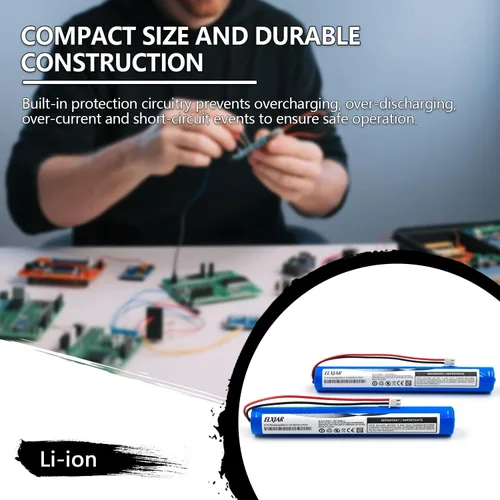 Miniatura 5 de Paquete de 2 baterías recargables de iones de litio de 3.7 V 4000 mAh con cable JST XH2.54/2P conector para juguetes electrónicos de bricolaje