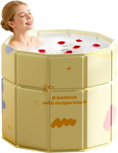 Miniatura 12 de Bañera portátil, bañera de hielo caliente, sin inflado, ducha, baño, spa, bañera plegable, sin instalación para el hogar y al aire libre