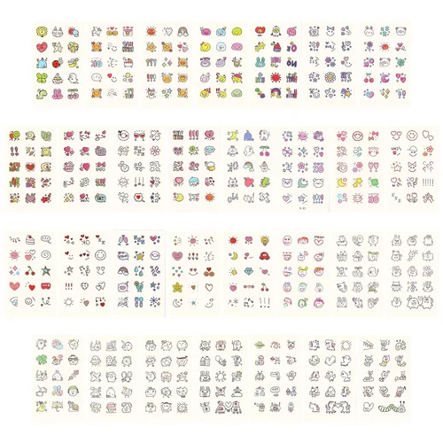 Miniatura 4 de Metker Tatuajes temporales para niños – 90 hojas más de 1000 diseños Juguetes de tatuajes temporales impermeables para recuerdos de fiesta