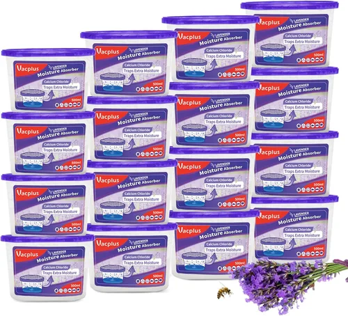 Vacplus Absorbedores de humedad, cajas absorbentes de humedad de 10.5 onzas que atraen la humedad adicional de tu baño, armario, cocina y estudio,