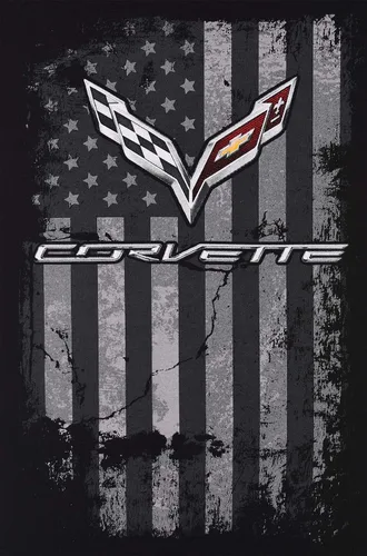 Miniatura 5 de JH DESIGN GROUP Sudadera con capucha Chevy Corvette C7 para hombre con bandera estadounidense de 2 caras