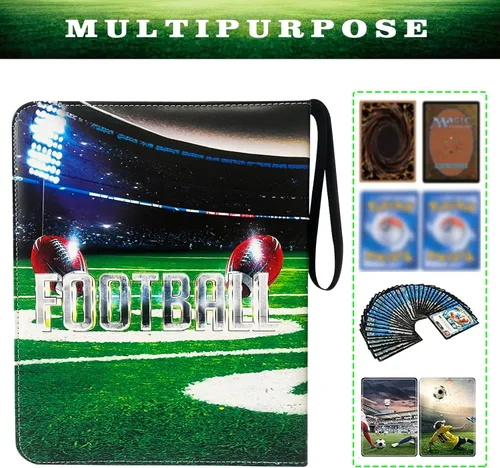 Miniatura 3 de Carpeta de 900 bolsillos para tarjetas de fútbol, álbum para coleccionistas de tarjetas de intercambio, carpeta para tarjetas de intercambio de 9