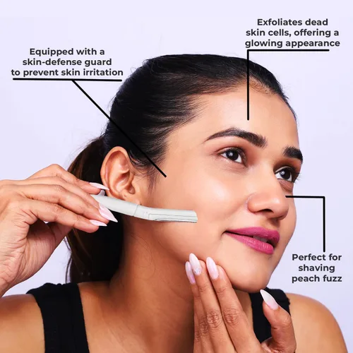 Miniatura 8 de Visage - Maquinillas de afeitar faciales de precisión, herramienta de dermaplaning de retoque, maquinilla de afeitar de cejas, eliminación de pelos