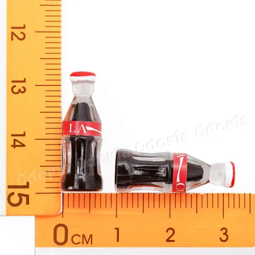 Miniatura 5 de Odoria 1/12 Botellas de soda de coque en miniatura Accesorios de decoración de casa de muñecas