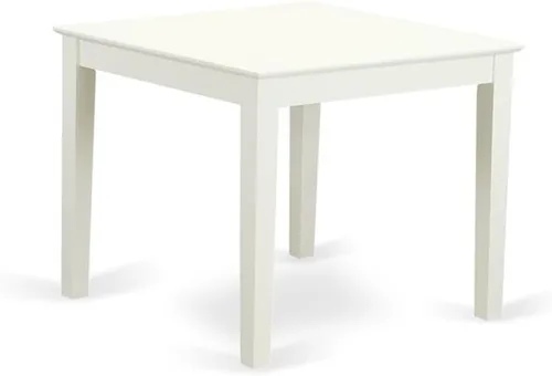 Miniatura 3 de East West Furniture OXBO3-LWH-LC - Juego de mesa de comedor moderno de 3 piezas que contiene una mesa cuadrada de madera y 2 sillas de comedor