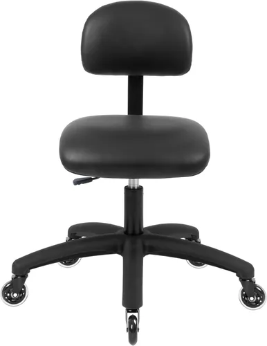 Miniatura 49 de Serie FSS Silla de asiento cuadrado de altura baja (43.2 cm - 55.9 cm) de asiento. Vinilo de tela - para oficina, garaje, escritorio, taller