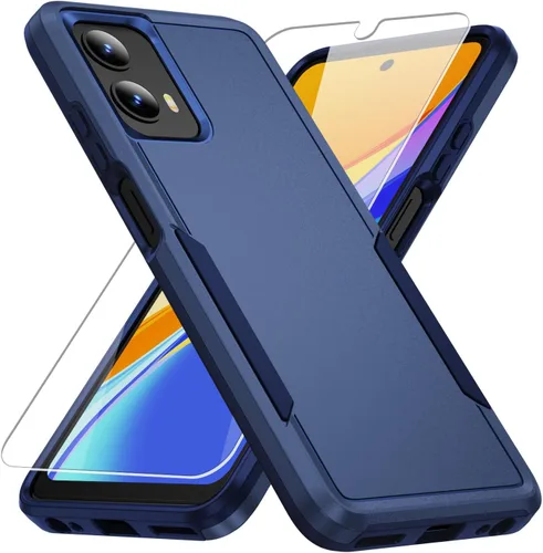 Miniatura 10 de Funda para Moto G 5G 2023, con Protector de Pantalla [Probado contra Caídas de Grado Militar] Funda Protectora de Servicio Pesado Resistente Rugosa