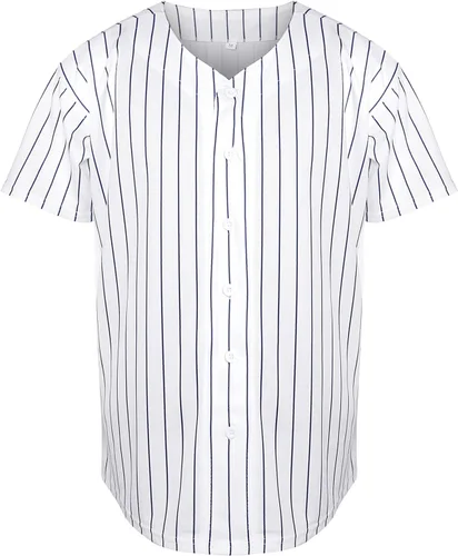 Miniatura 10 de Phoneutrix Camisetas Jersey de Béisbol Hip Hop Hipster Lisas en Blanco con Botones Uniformes Deportivos para Hombres y Mujeres Jersey