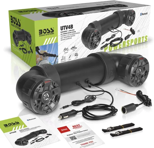Miniatura 6 de BOSS Audio Systems UTV4B ATV UTV Sistema de sonido resistente a la intemperie, altavoces de 4 pulgadas, tweeters de 1 pulgada, amplificador