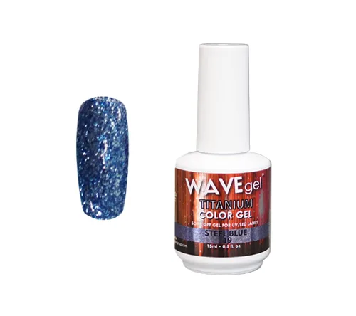 Miniatura 30 de WAVEGEL - Esmalte de uñas en gel con purpurina, colección Titanio, #28 Twinkle Pink I 0.5 onzas