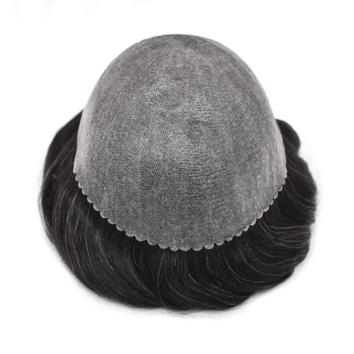 Miniatura 5 de LYRICAL HAIR Sistema de reemplazo de cabello para hombre, tupé de piel fina de polietileno, todo tipo de pieza de poliuretano para hombres, pieza