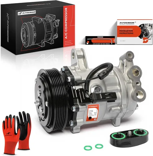 A-Premium Compresor A/C con embrague compatible con Dodge Dakota 4.7L 2000-2001, Durango 4.7L 2000-2001