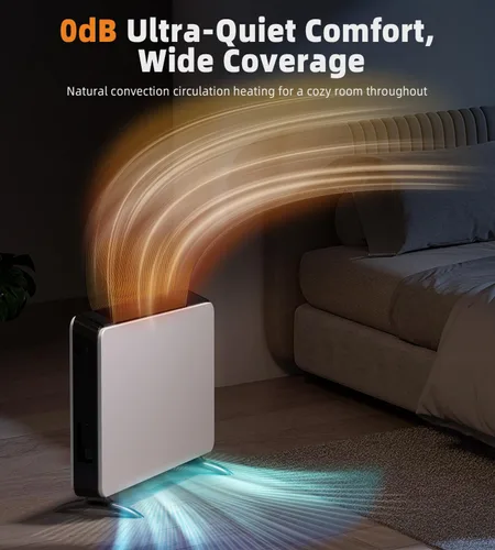 Miniatura 3 de Calentadores de espacio de convección para uso en interiores, habitación grande, calentador infrarrojo de 1500 W con control remoto, temporizador