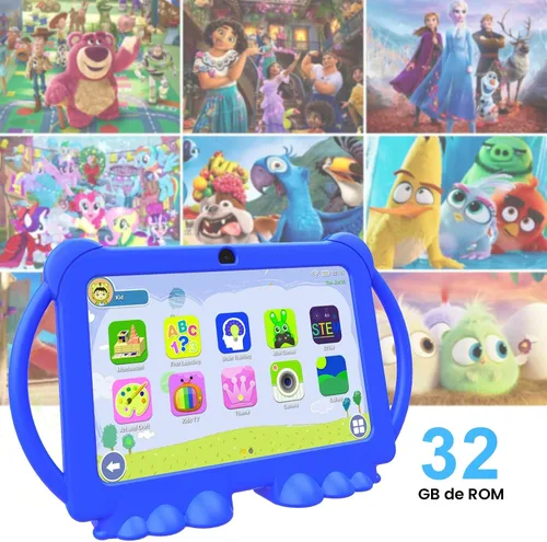 Miniatura 6 de HOTTABLET Tableta para niños de 7 pulgadas, Android 12, 4 GB de RAM, 32 GB de ROM, expansión de 512 GB, con control parental, WiFi, Bluetooth