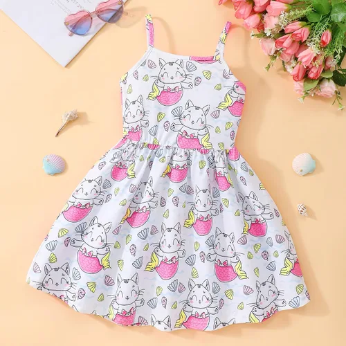 Miniatura 61 de Vestido de verano para niños pequeños, con diseño de dinosaurio, sin espalda, con lazo, vestido de playa de cumpleaños