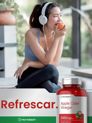 Miniatura 7 de Horbäach Cápsulas de vinagre de sidra de manzana 2400 mg 150 unidades Suplemento sin OMG, sin gluten