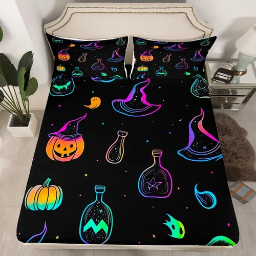 Miniatura 10 de Juego de ropa de cama de fútbol, tamaño individual, juego de pelota para niños, sábana bajera, pelota deportiva, color blanco y negro, ropa de cama