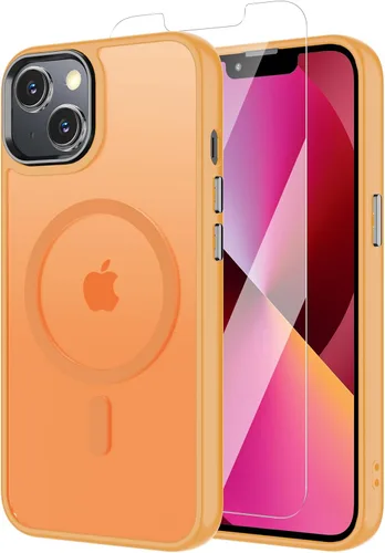 Miniatura 73 de Funda para iPhone 11 con protector de pantalla, compatible con MagSafe, ultra delgada, translúcida, mate, a prueba de golpes, color negro