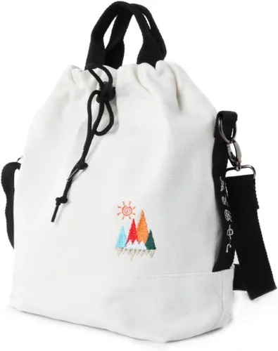 Miniatura 11 de Bolso de mano de lona para mujer, bolso de hombro informal, bolso de trabajo, bolso cruzado con bordado de sol