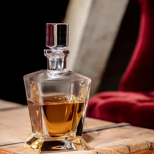 Miniatura 4 de Krosno - Decantador de whisky con tapón 25.4 oz Colección Caro Para uso en casa, restaurantes, fiestas Idea de regalo para bar mitzvah, boda