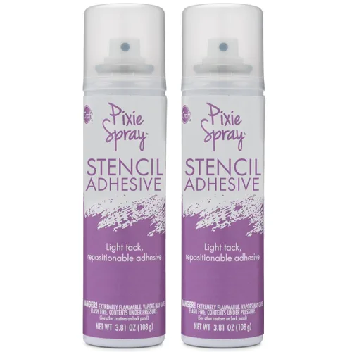 Miniatura 5 de iCraft Pixie Spray Stencil Adhesivo, reposicionable, baja adherencia, 3.81 onzas